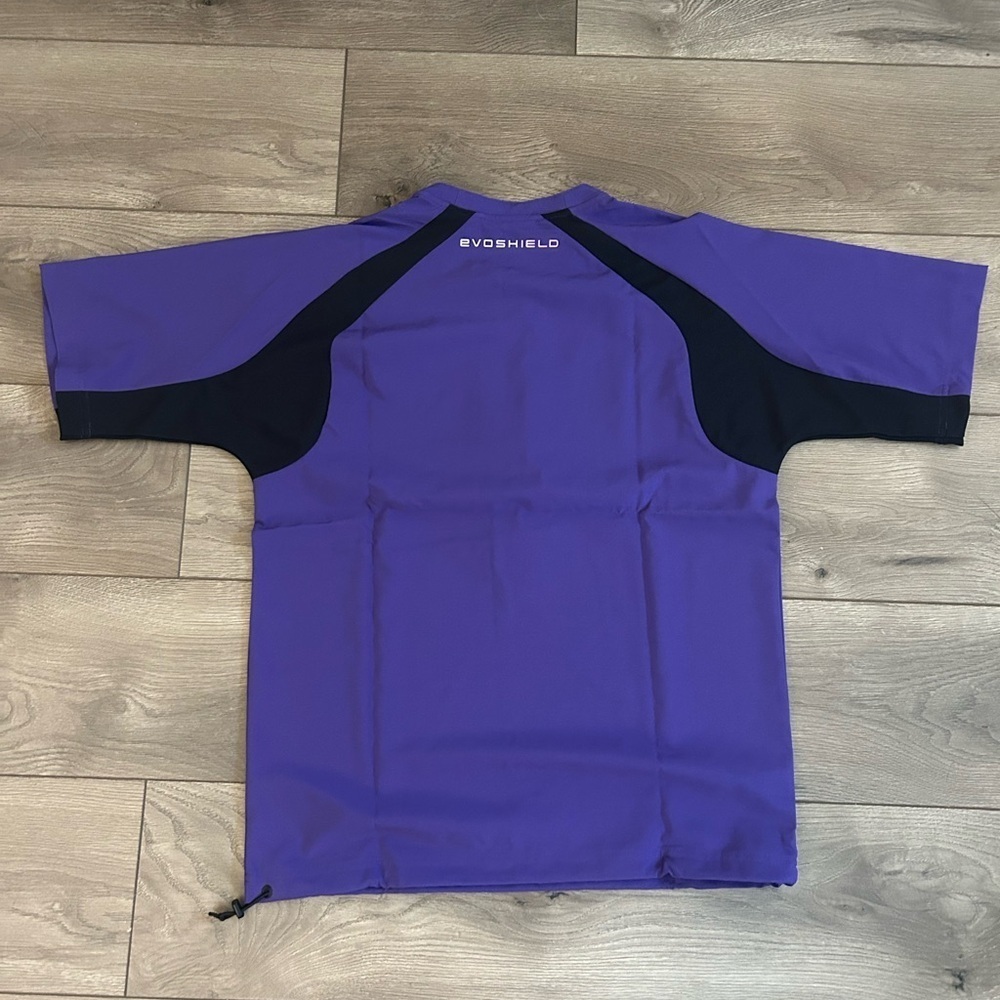 NWT EvoShield Men's Purple & Black Pullover 1/2 Zip Shirt Size Small - Picture 7 of 10